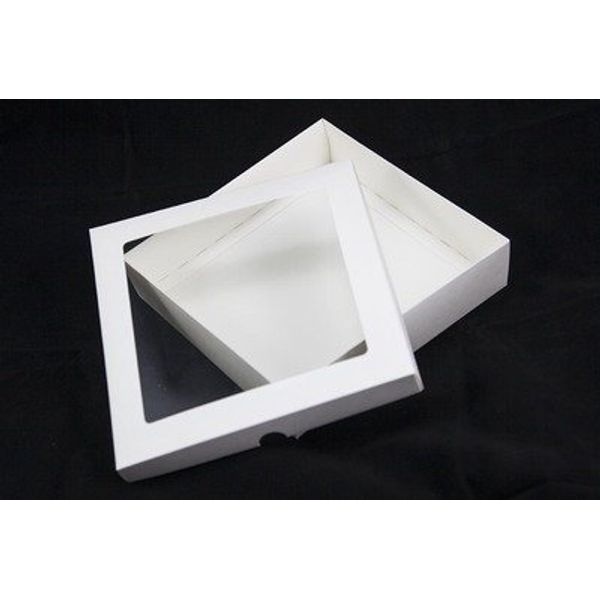 9"x9" White Aperture Greeting Card Boxes X 5 Per Pack, Gift Boxes