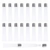 50Pcs 15ml Silver Refillable Lip Gloss Squeeze Tubes Empty Cosmetic Tubes