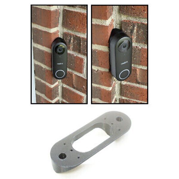 Corner Mount Bracket Holder Wedge for Reolink Video Doorbell 90 degree 45 Deg.