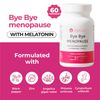 ZENZSUAL Bye Bye Menopause with Melatonin – Natural Menopause Support for Women – Hot Flashes, Night Sweats, Hormone Balance & Restful Sleep – Vegan, Estrogen-Free Menopause Supplement – 60 Capsules