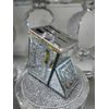 DEENZ Crystal Crushed Diamond Kitchen Holder Rack Stand Storage Universal Home Decor (Silver)