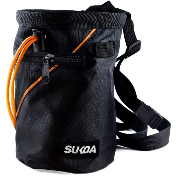 Sukoa Chalk Bag with Quick-Clip Belt and 2 Large Zippered Pockets