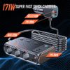 9in1 Multi Port USB C Car Cigarette Lighter Splitter 171W Fast Charging Adapter