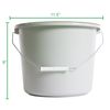 PCP Commode Bucket with Lid and Handle, Grey