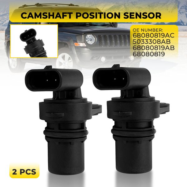 For Dodge Avenger Caliber Journey 2.4L 2pcs Engine Cam Camshaft Position Sensor