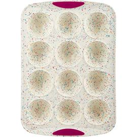 Trudeau 12 Cavity Silicone Muffin Pan - Confetti - Shop Pans