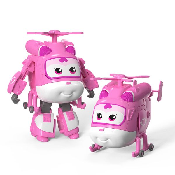 Super Wings Toys, Dizzy Transformer Toys 5 Inch,Transforming from Toy Jet to Robot.Easily Transformed Action Figure, Airplane Toy for Kids 3-5 Years Old, Birthday Party Supplies for Kids