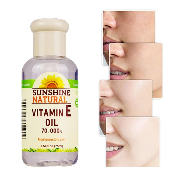 Vitamin E Oil for Skin - Moisturising Face Oil - Body Oil for Fine Lines, Wrinkles & Stretch Marks - Best for Dry Skin & Dry Hair - Vitamin E Skincare Massage Oil for Scars & Stretchmarks