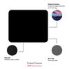 Mouse Pad, Fabric, Virginia Tech University Standard/Floral White