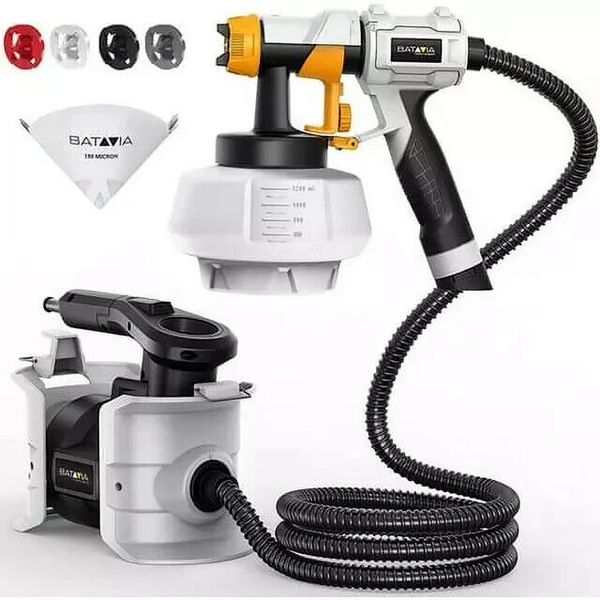 1200ML Electric Paint Sprayer Spray Gun Handheld Painting Gun Tool w/ 4 Nozzles