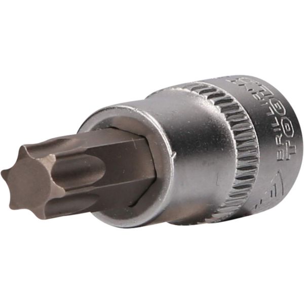 BRILLIANT TOOLS BT021948 3/8 Inch Torx Bit Socket, T50 [Powered by KS Tools]