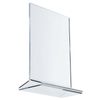 Thunder Group PLMH003 5" x 7" Standard Acrylic Table Card Holder Clear