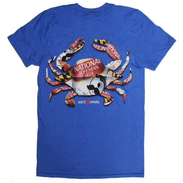 Natty Boh Can Crab (Royal) / Shirt - X-Small / Blue