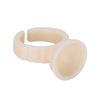 100Pcs Microblading Ring Cup,Silicone Tattoo Ring Cup, Microblading Pigment Glue Holder(S)