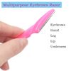 9 Pcs Eyebrow Razors Multipurpose Fine Hair Remover Precisely Eyebrow Trimmer Portable Facial Hair Sharp Removers