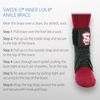 Swede-O Inner Lok 8 Ankle Brace, Black - Small