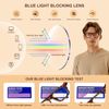 SKYWAY Photochromic Progressive Multifocus Reading Glasses for Men Blue Light Blocking Spring Hinge Square Computer Readers (Tortoise,2.0)