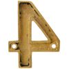 From the Anvil 83714 Numeral 4-Polished Brass