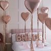 Ginger Ray Hen Do Party Bride Rose Gold Balloon Decoration Pack - 25 Pack