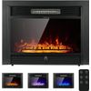 28.5" Electric Fireplace Wall Mounted Insert Heater w/ Remote & 3 Flames , 1500W