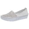 Gemini Damen Slipper GLANZNAPPA Weiss Gr. 40