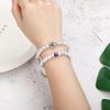 2pcs Evil Eye Howlite Beaded Bracelet
