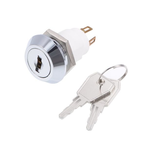 uxcell Push Button Switch, Push Button Switch, ON OFF, Electric Key Lock, Plastic, 2 Position, 0.6 inches (16 mm)