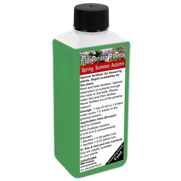 GREEN24 3 Seasons Balcony Flowers Liquid Fertilizer HighTech NPK, Root Soil Foliar fertilizer - Prof. Plant Food