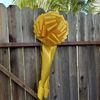 Large 16" Yellow Car Bow, Homecoming, Support Our Troops Decoration Easter Party