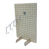 SSWBasics Chrome 5 J-Hook Waterfall for Pegboard - Pack of 5