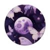 Moonlight Lavender Purple Pattern Cute Moth Lover PopSockets Swappable PopGrip