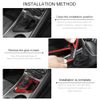 Dashboard Air Vent & Gear Shift Panel Cover Trim Kit for Dodge Challenger 15+Red