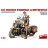 MiniArt Models 1/35 U.S. Military Policeman with Motorcycle Model Kit