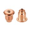 sourcing map 2Pcs Earring Backs, 4mm S925 Silver Bullet-Shape Locking Earring Backs Replacements for Studs Posts, Rose Gold