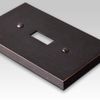 Amerelle Manhattan Double Toggle Cast Metal Wallplate in Aged Bronze