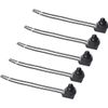 5pcs 0-250V/3Amp Waterproof Push Button Switch On/Off Switch Light Wire Push Button for Motorcycle/Car (Black)