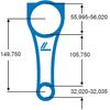 IPSA Pleuel CO003000 950g