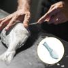 Multifunctional Fish Clean Scales Fish Killing Knife,Unique Fish-Themed Cleaning Tool (Blue)