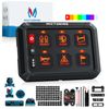 MICTUNING 6 Gang RGB Switch Panel ON/OFF Circuit Control Relay System Box Marine
