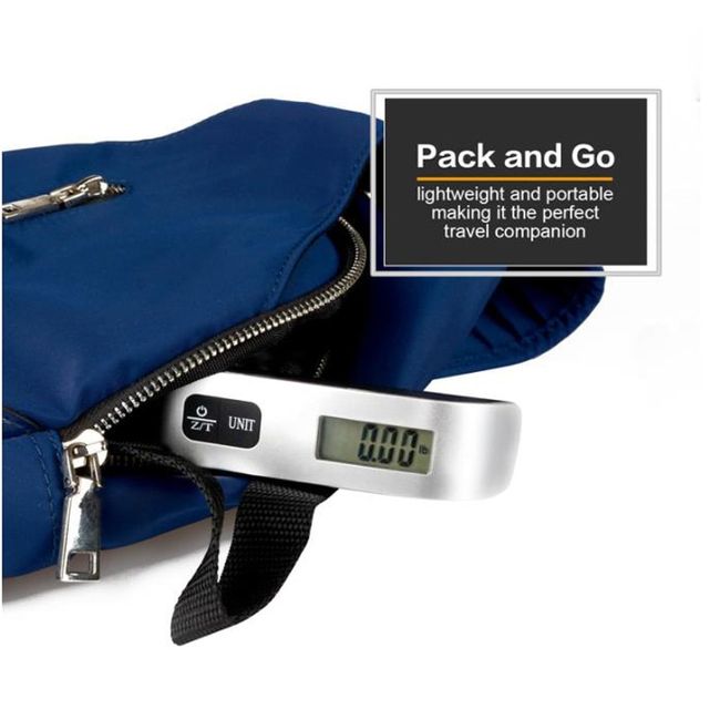 Luggage Scale 110lb/50kg Electronic Digital Portable Suitcase Travel Weighs  Baggage Bag Hanging Scales Balance Weight LCD