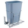 35L Pull Out Trash Can Kitchen Waste Garbage Container w/Damping Rails