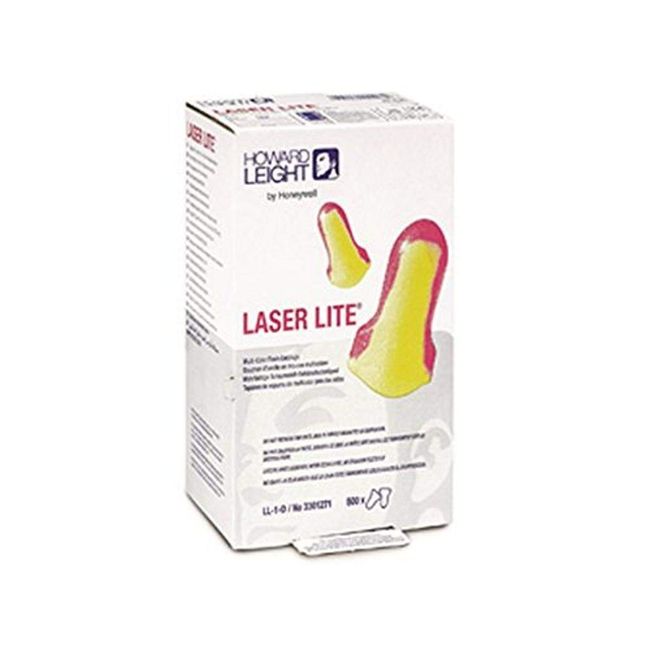 Howard Leight LL-1-D Laser Lite Disposable Uncorded Earplug Dispenser Refill, Polyurethane Foam, One Size, Pink/Yellow (Pack of 2000)