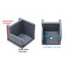 Left & Right Hand Hinge Pontoon Door Stop Kit (2, Grey)