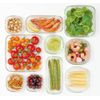 Iwaki KBT3248BLN Pack & Range Microwave-safe Container, Aqua Blue, Square