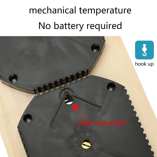 The mechanical space thermometer. The mechanical space thermometer