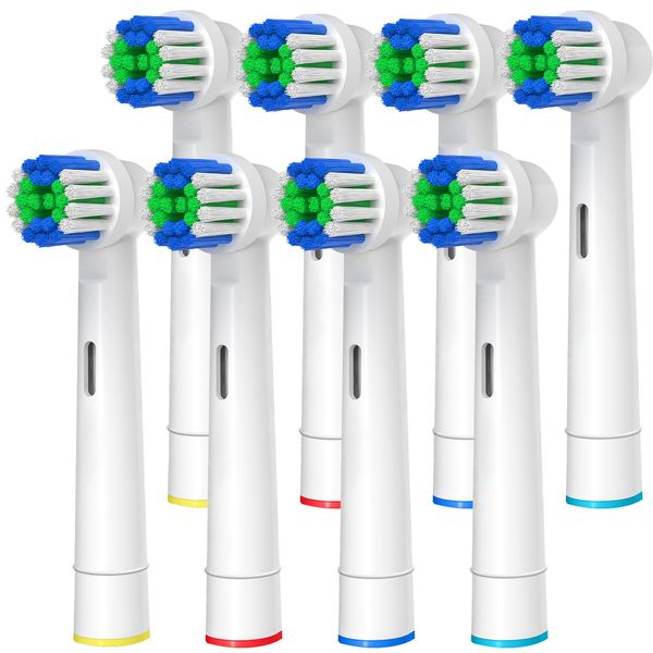 GENKENT 8pcs Electric Toothbrush Replacement Brush Oral Brown Compatible Replacement Toothbrush Head Professional Electric Toothbrush Head Oral Replacement Head Refill Professional Brush Head for Home