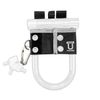 FOGLIA U-Lock Holder, Black, Black, U-Shaped Lock, Keys, Bicycle