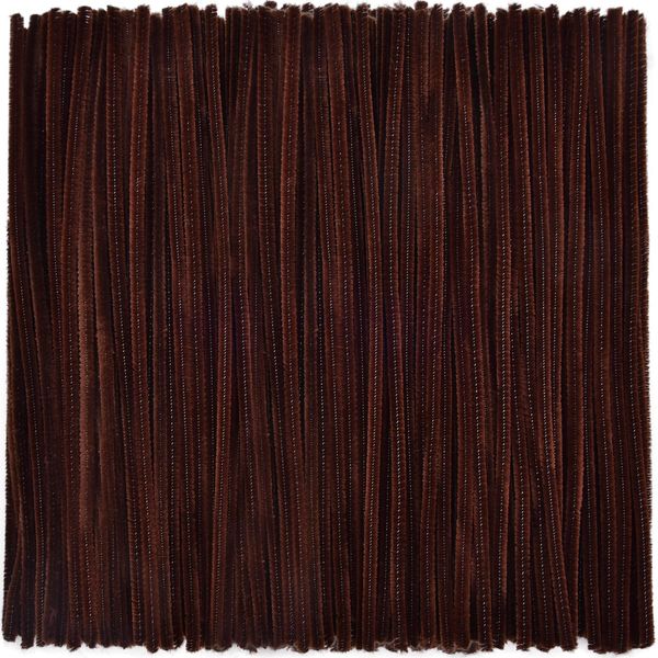 Hapeper 400 Pieces Brown Christmas Pipe Cleaners Chenille Stems for Christmas DIY Arts Crafts Projects Supplies