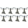 8x Static Caravan Axle Stand Support Very Small 8 Pack UK Made 7.5" - 10.4"
