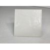 Vintage White Ceramic Tile 4.25 in Subway Square Rippled Matte Potters Touch